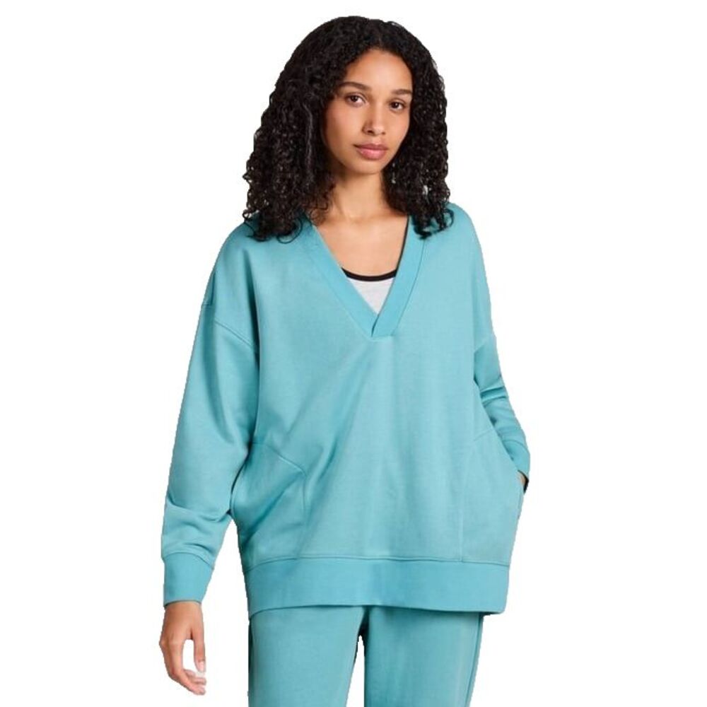 Champion Women's Turquoise V Tunic Loose Fit Pullover Sz XL NWT